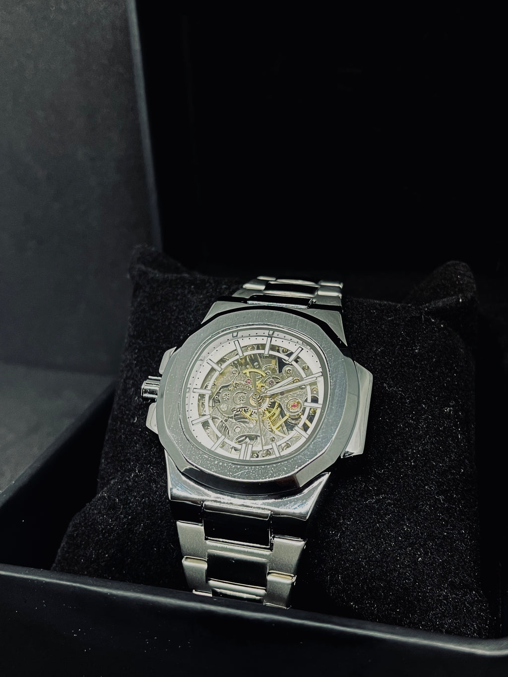 RoyalPulse Silver Horizon Skeleton Automatic