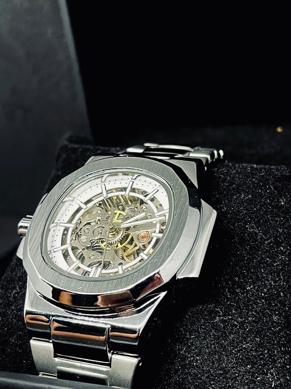 RoyalPulse Silver Horizon Skeleton Automatic