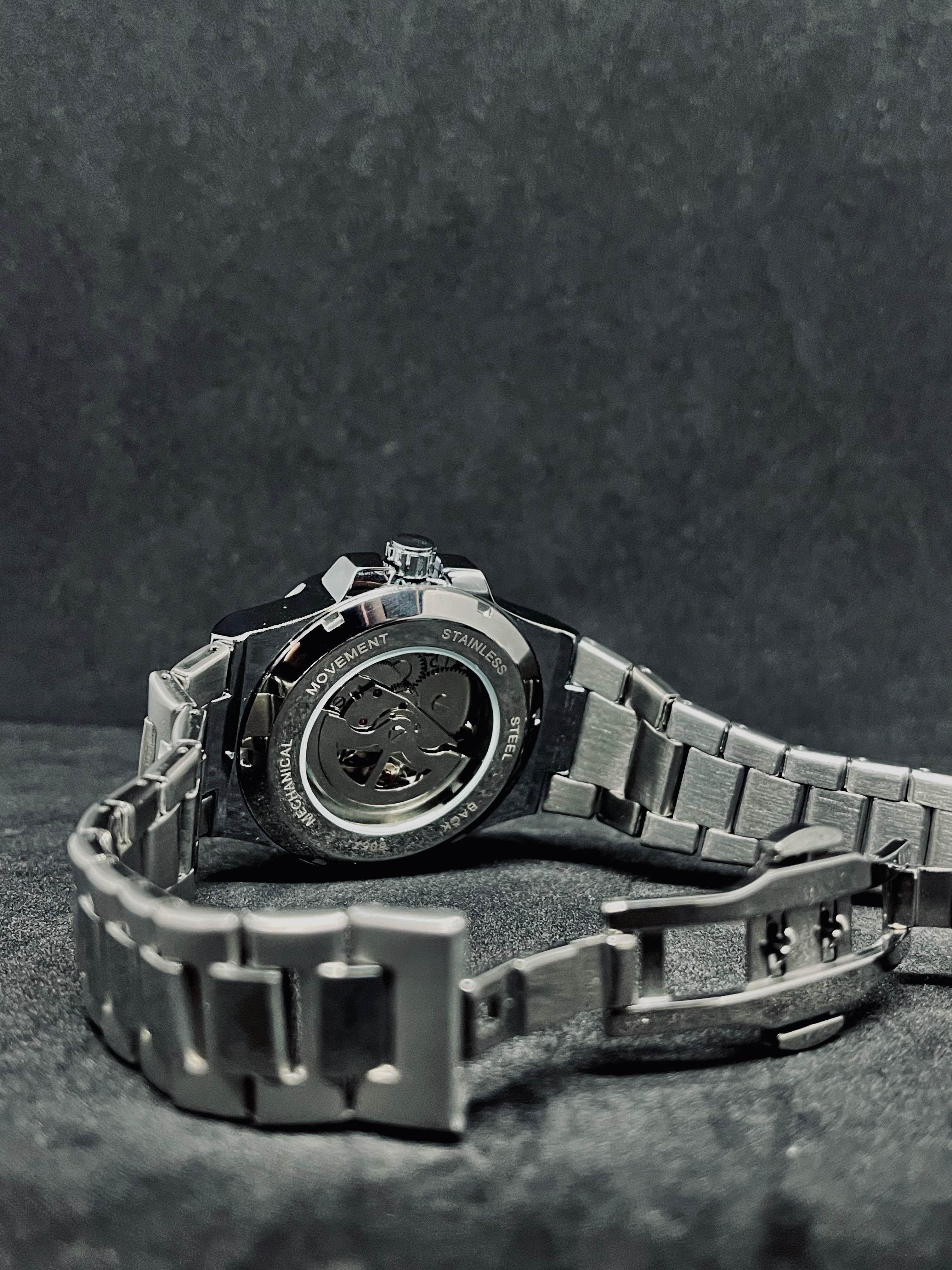 RoyalPulse Silver Horizon Skeleton Automatic
