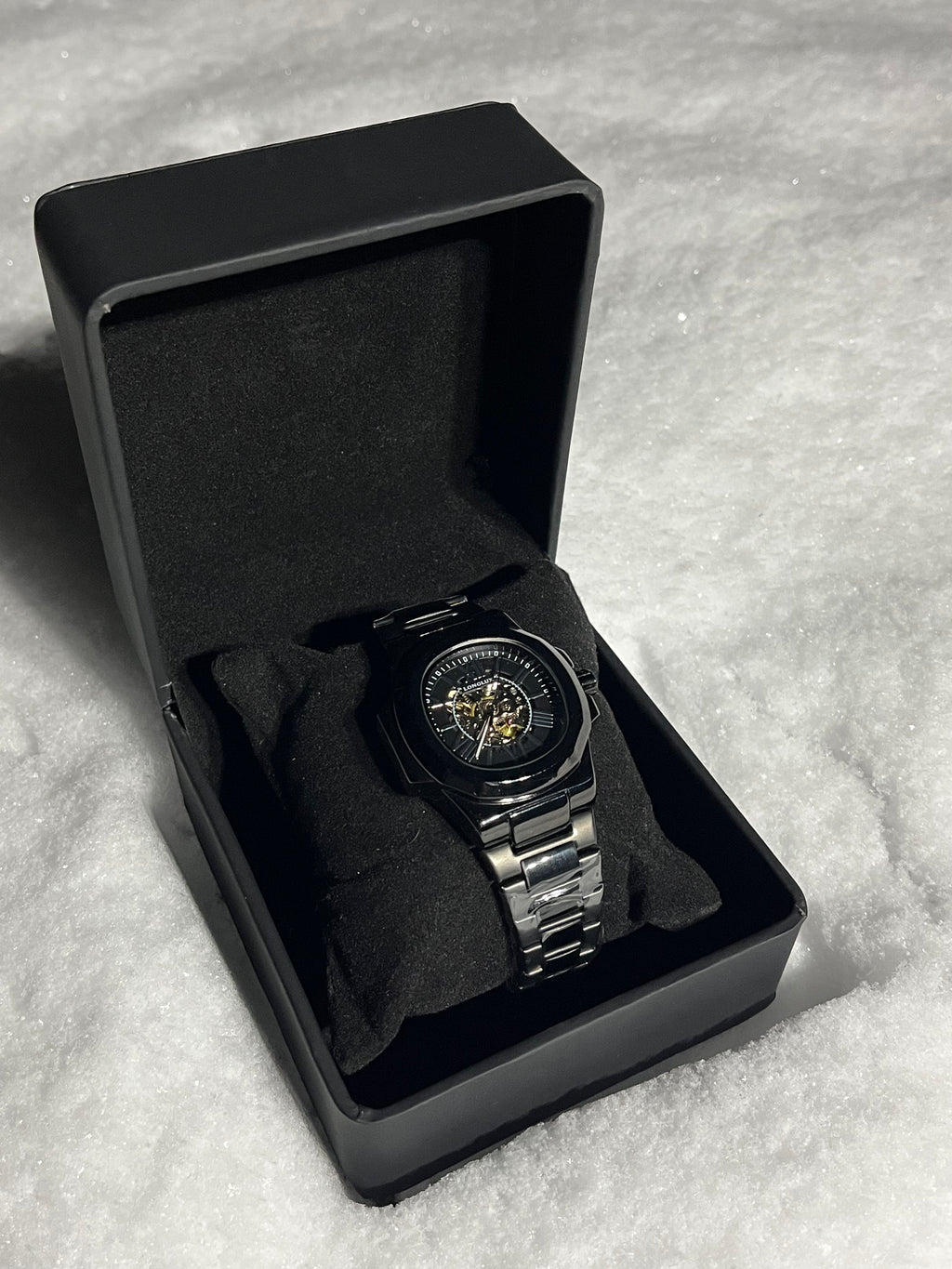 RoyalPulse Shadow Skeleton Automatic – Black Steel