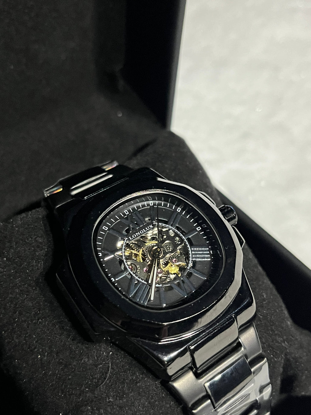RoyalPulse Shadow Skeleton Automatic – Black Steel