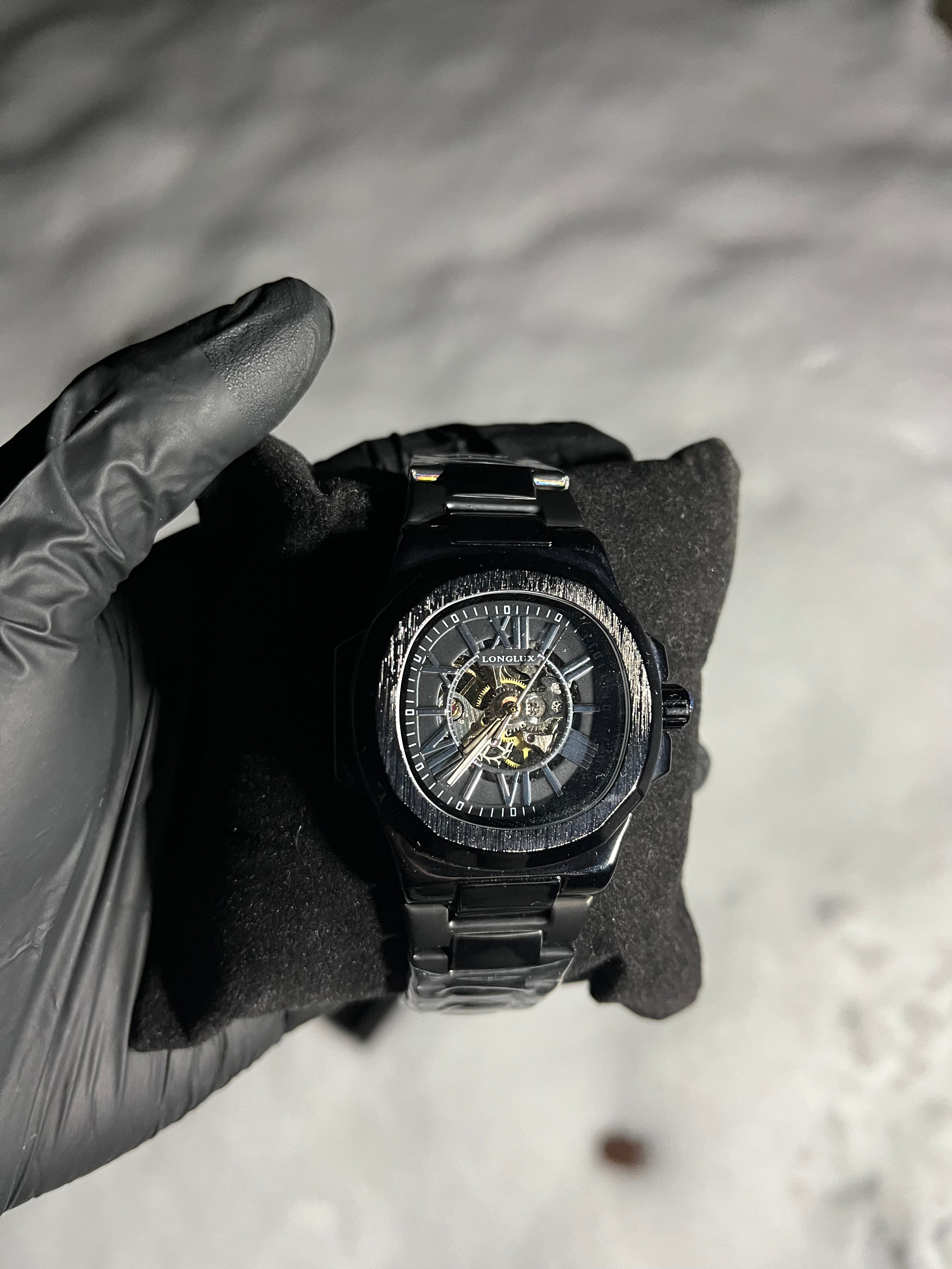 RoyalPulse Shadow Skeleton Automatic – Black Steel