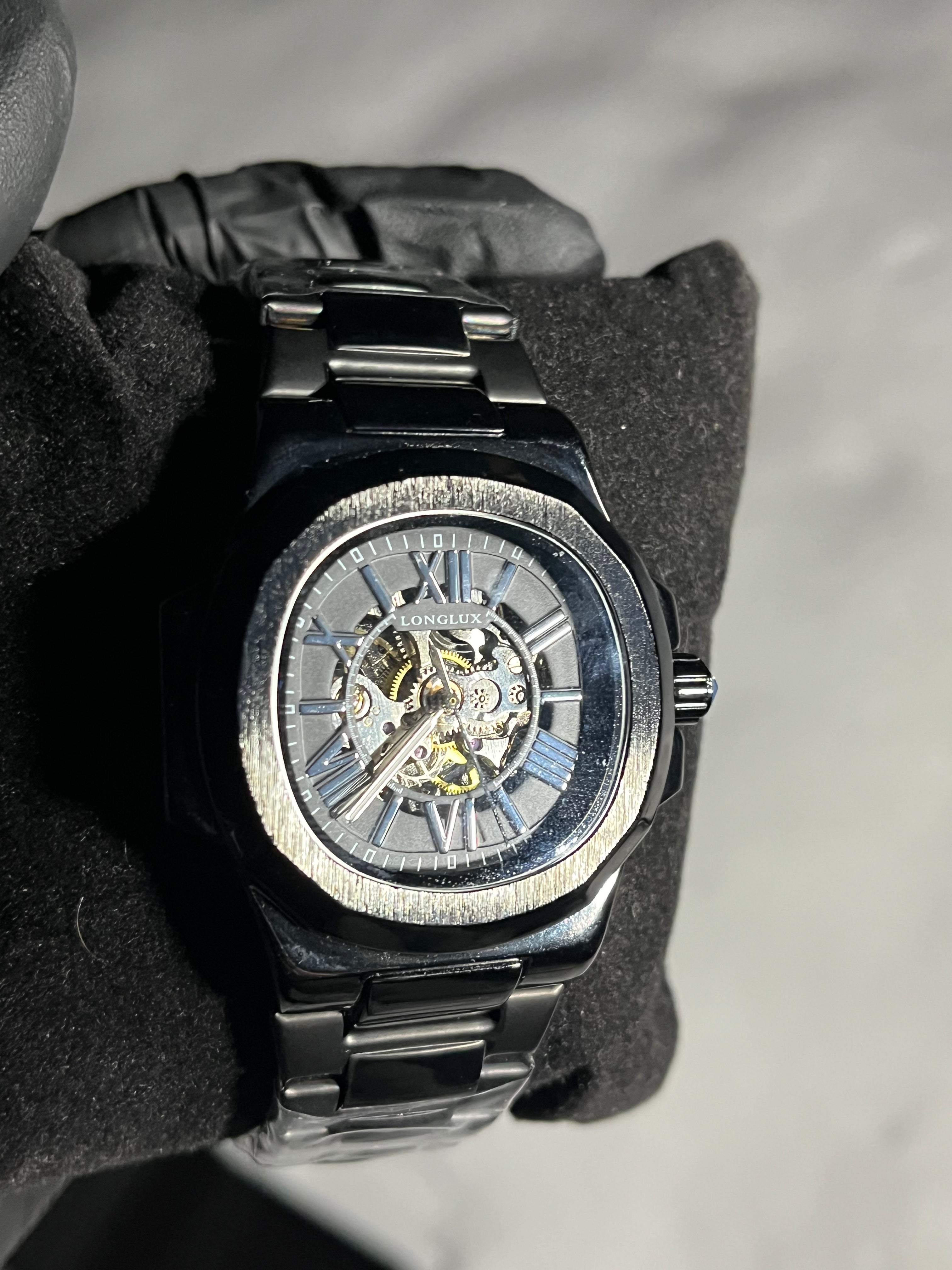 RoyalPulse Shadow Skeleton Automatic – Black Steel
